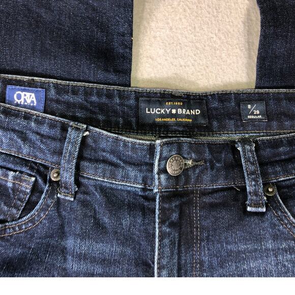 Lucky Brand Easy Rider Bootcut Jeans Womens Dark Wash Stretch Denim orta - Picture 5 of 8